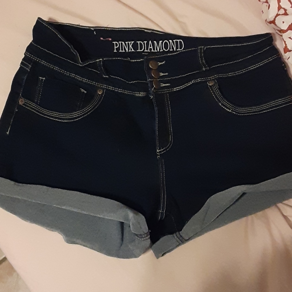 Blue jean denim shorts